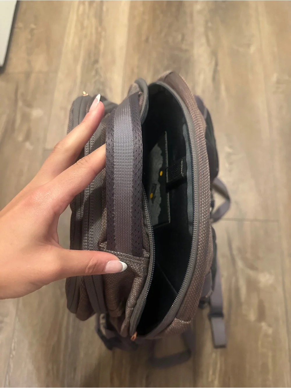 North Face Borealis Backpack- Rabbit Grey Copper Melange / Rose Gold